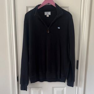 Southern Tide Men's Black Half-Zip Sweater
